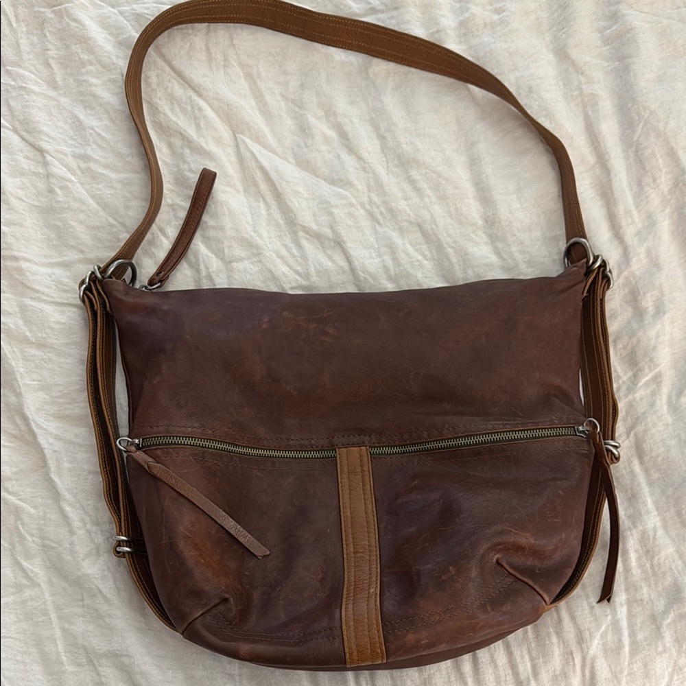 Brown Leather Crossbody Bag